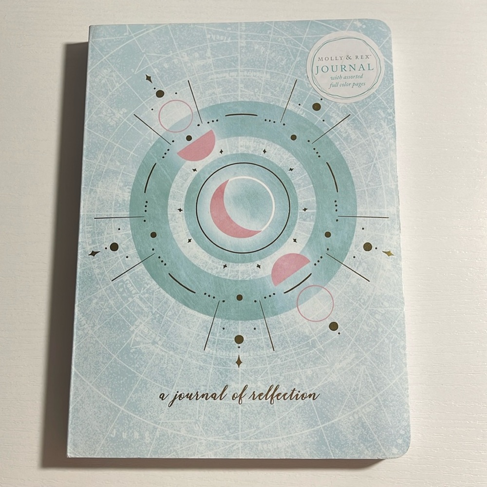 Pastel Blue Self Reflection Journal